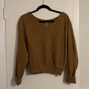 Free People cashmere pullover jumper v-neck